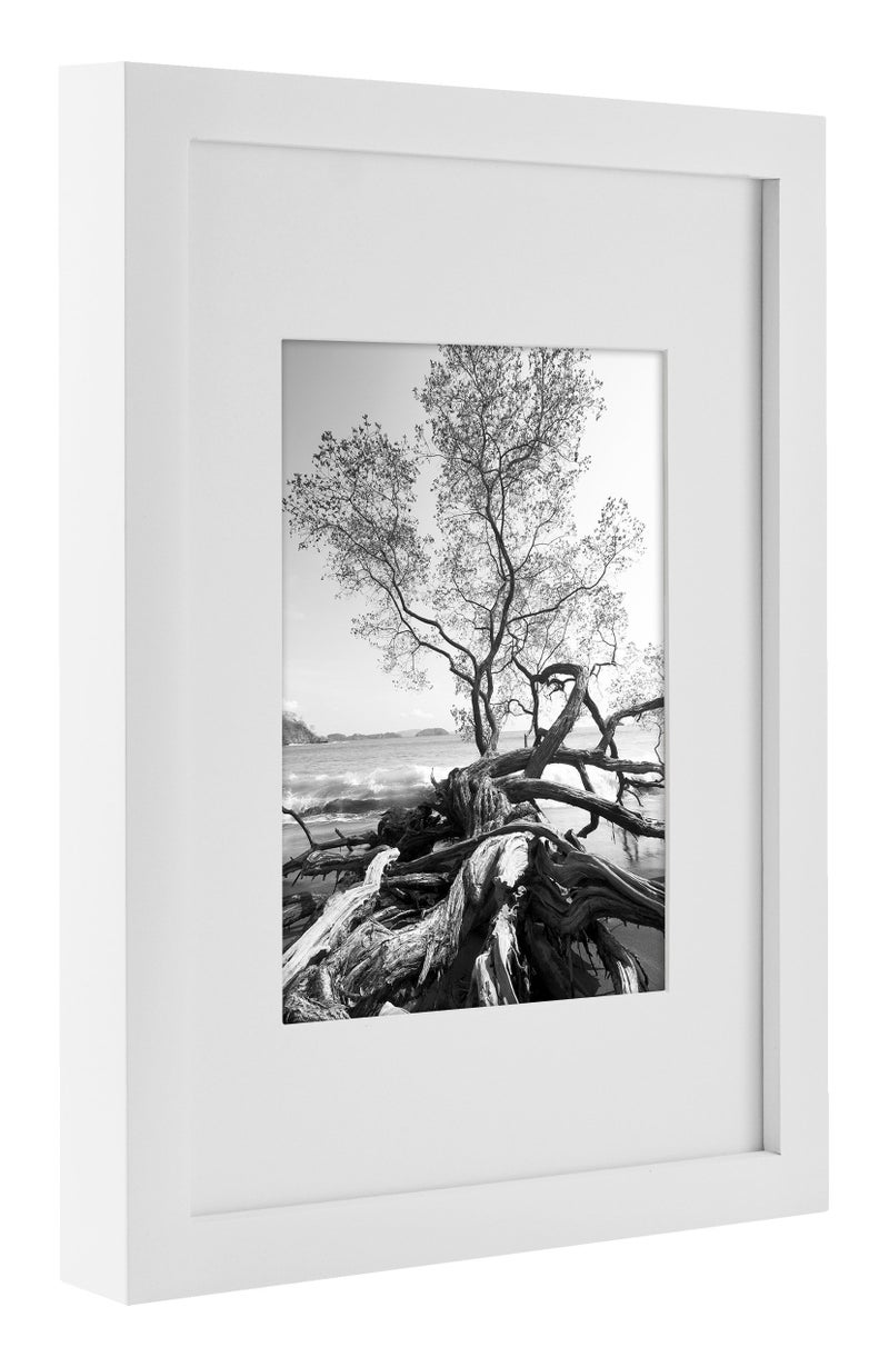 MCS Art Frame with Mat Opening, White, 9 x 12 in - Image 3